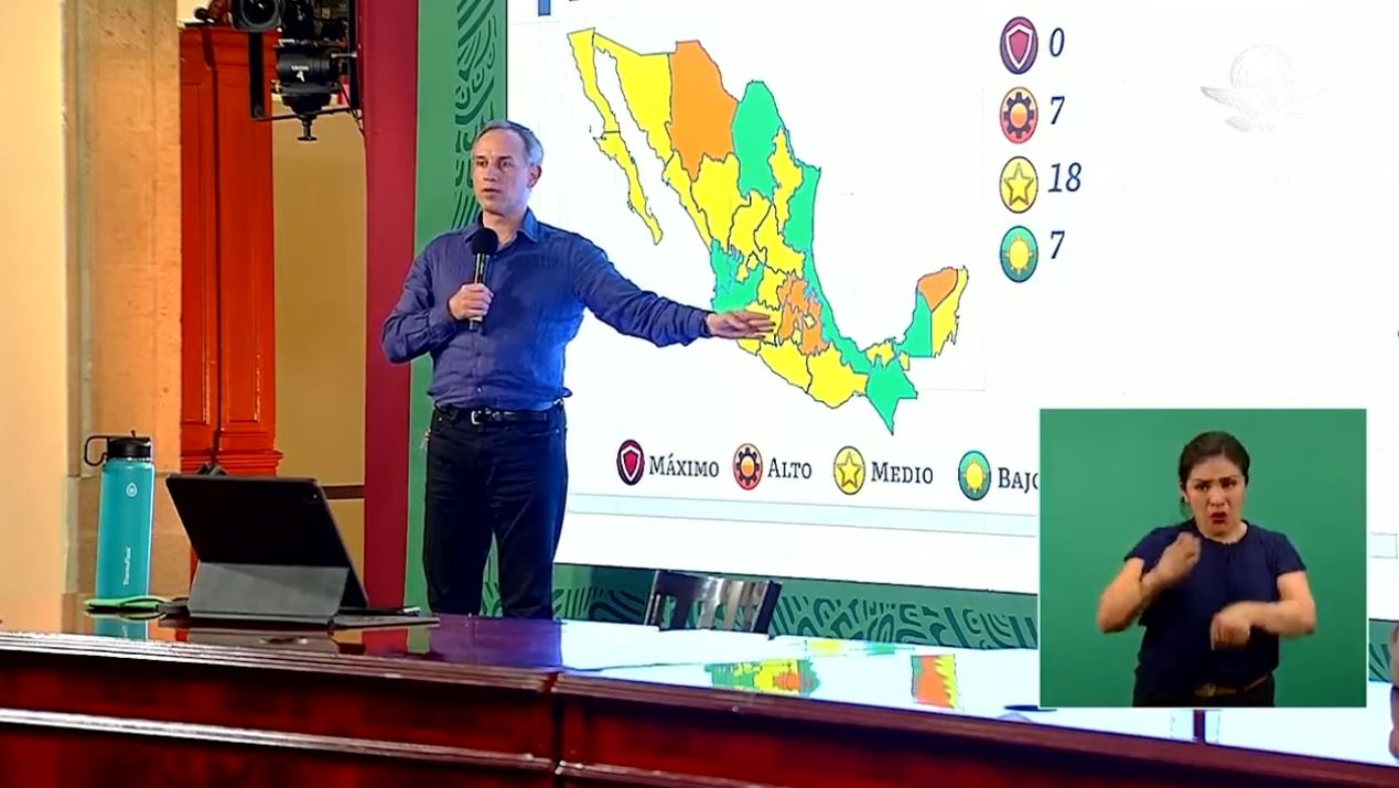 Siete estados pasan a verde en el semáforo COVID en México, Guerrero permanece en amarillo