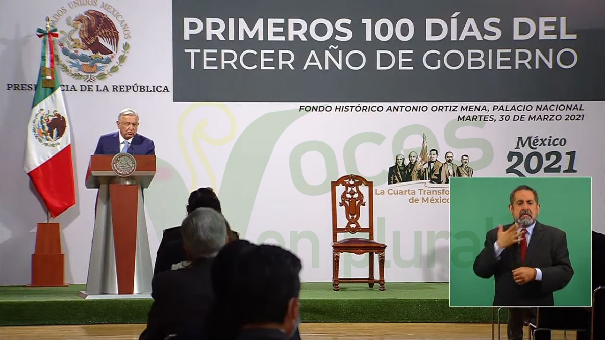 A los 100 días del tercer año de gobierno de AMLO