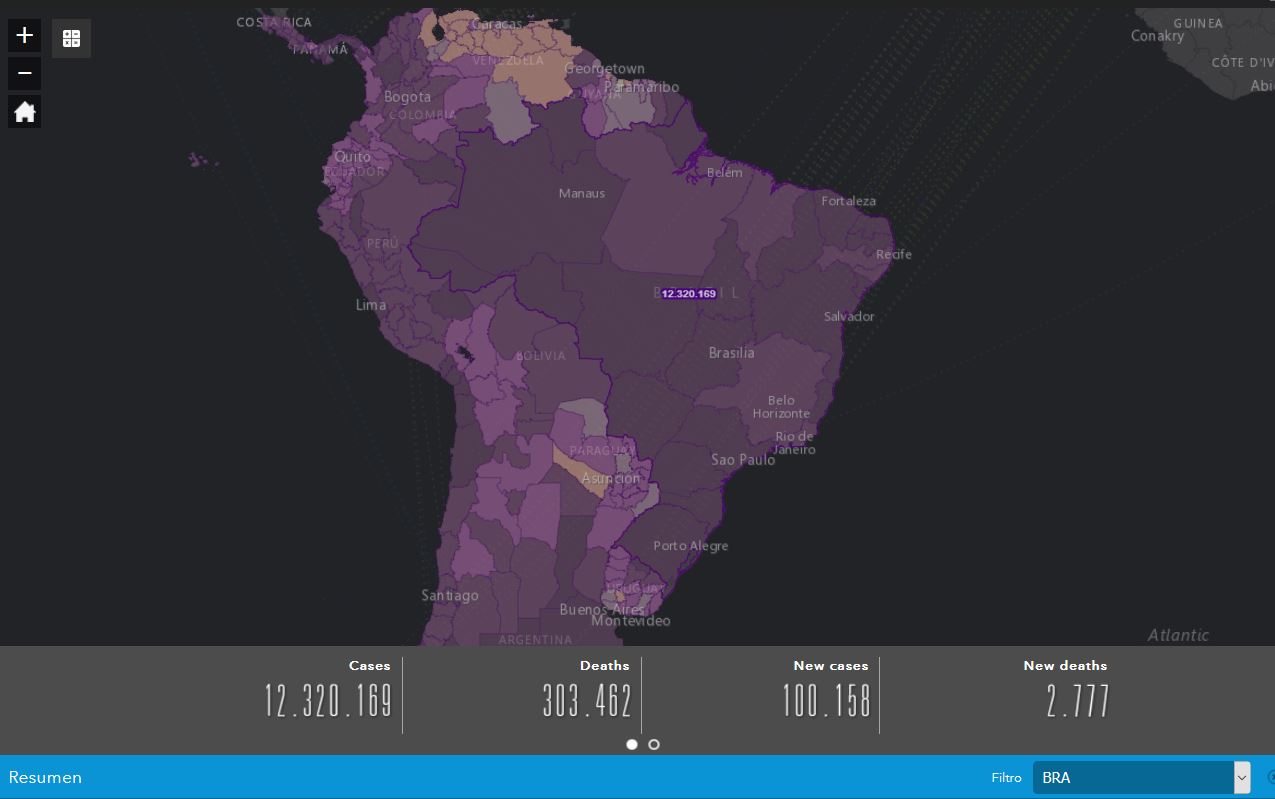 Rompe Brasil nuevamente récord diario de muertes causadas por Covid-19