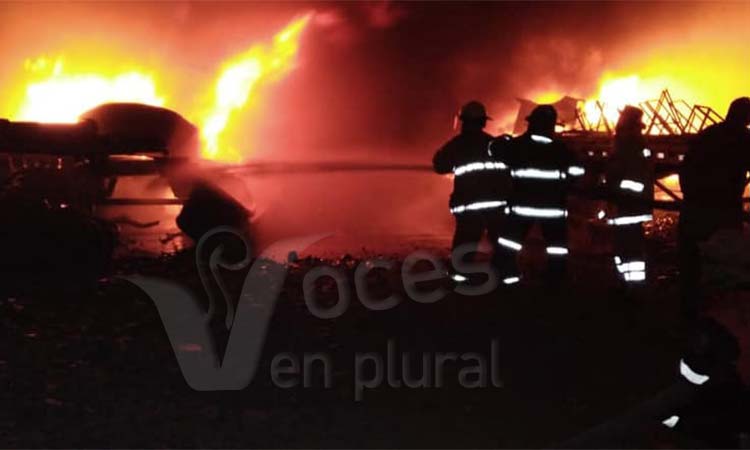 SPC: contralado, el incendio en bodegas de una empresa legumbrera cerca de Ciudad Altamirano