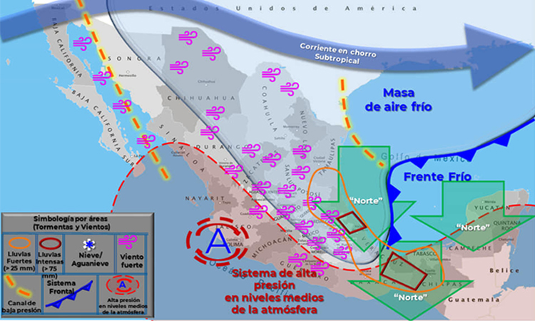 Pronostica el SMN fuertes rachas de viento y tolvaneras en Guerrero