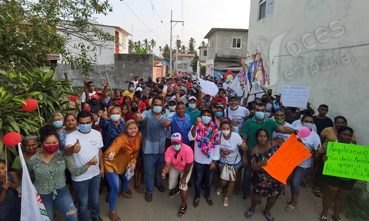 La confianza de la gente impulsa a Ricardo Astudillo a seguir recorriendo el Distrito 7