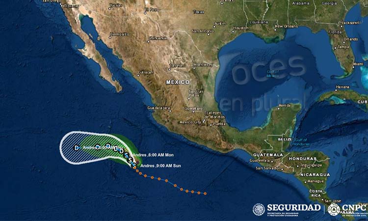 Protección Civil: se forma depresión tropical frente a costas de Michoacán