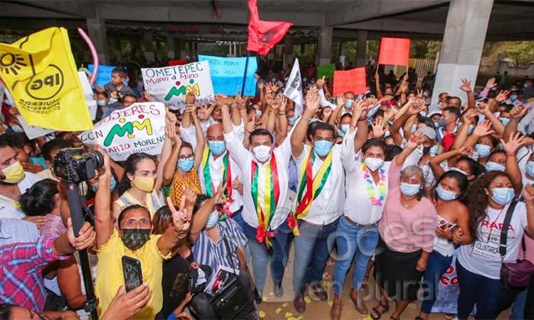 En Ometepec, vamos por más, dice Mario Moreno a Efrén Adame, candidato a alcalde