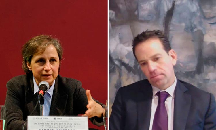 Loret trata de distraer y evadir su responsabilidad en montaje: Aristegui