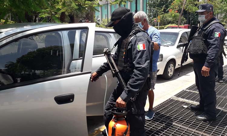 Aplica Policía Preventiva de Acapulco dispositivos anti COVID-19