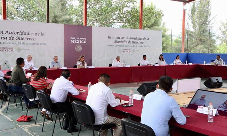 Mensaje de la Gobernadora, Evelyn Salgado Pineda, durante la reunión con el presidente Andrés Manuel López Obrador y autoridades de la Montaña, en el municipio de Tlapa de Comonfort