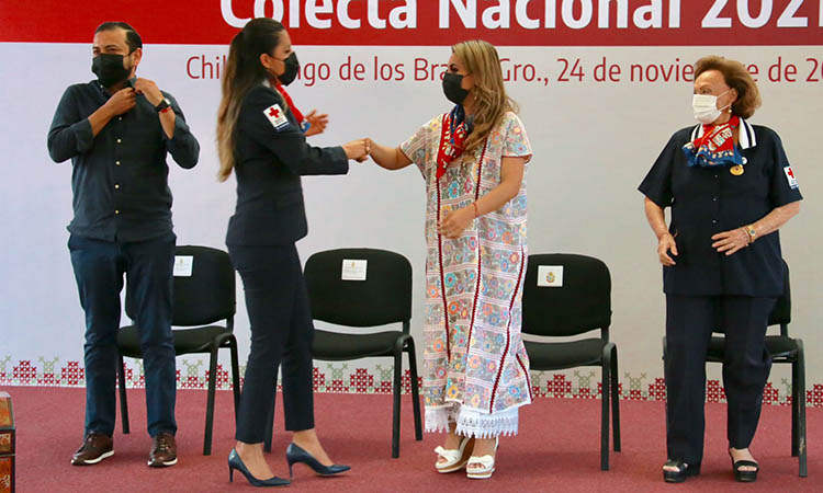 Arranca Evelyn Salgado la colecta anual de la Cruz Roja en Guerrero