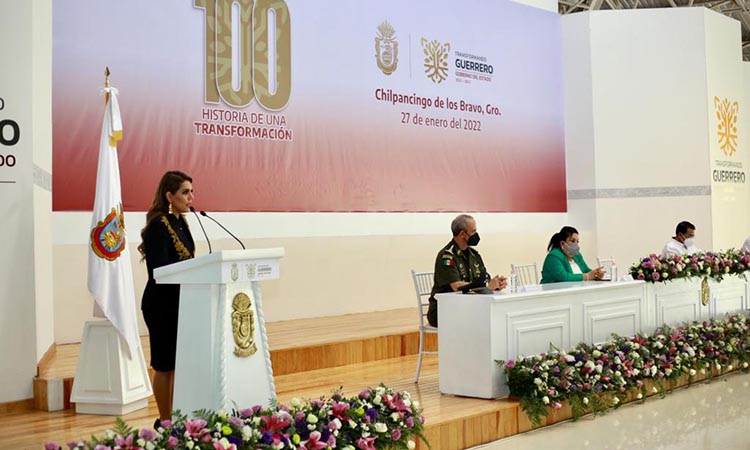 Rinde Evelyn Salgado Informe por los primeros 100 Días de Gobierno con resultados en seguridad, austeridad, transparencia y bienestar social