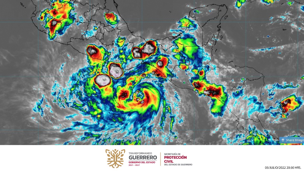 SPCGRO activa protocolos de prevención y alertamiento por ciclón tropical “Bonnie”