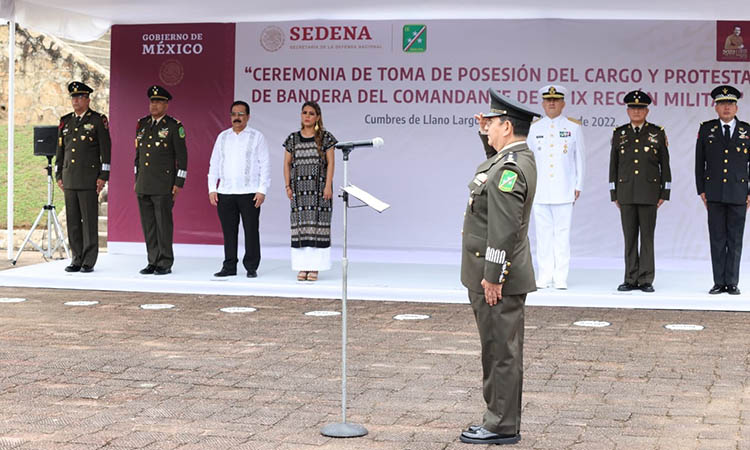 Asiste la gobernadora Evelyn Salgado a la Ceremonia de Toma de Posesión de Ricardo Flores González como comandante de la Novena Región Militar