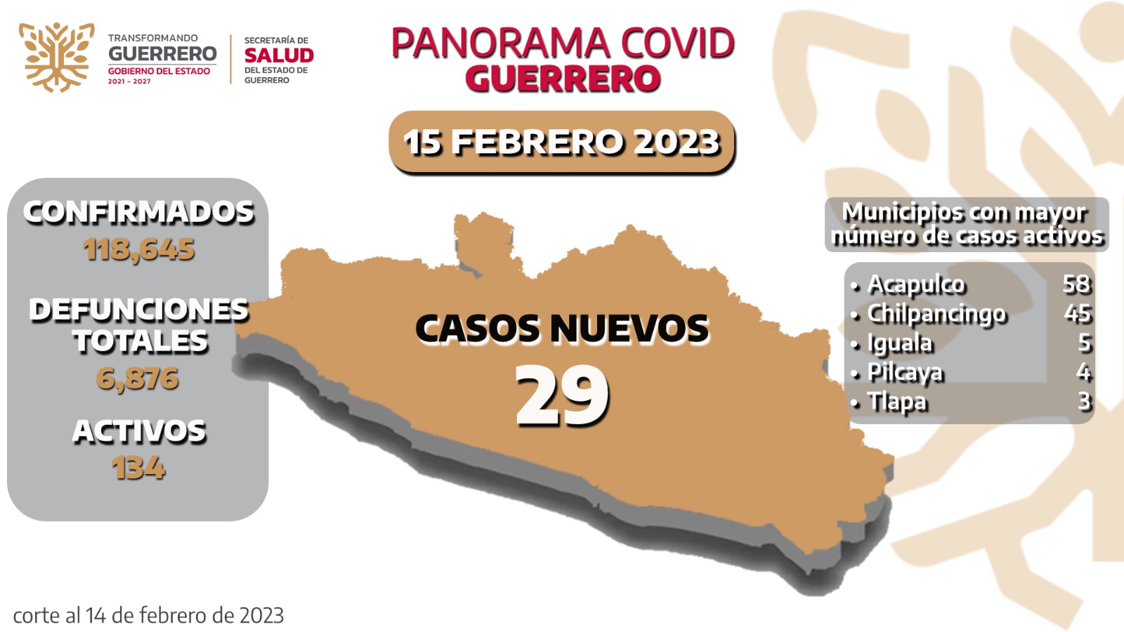 Se confirman 29 casos positivos en las últimas 24 horas en el Estado